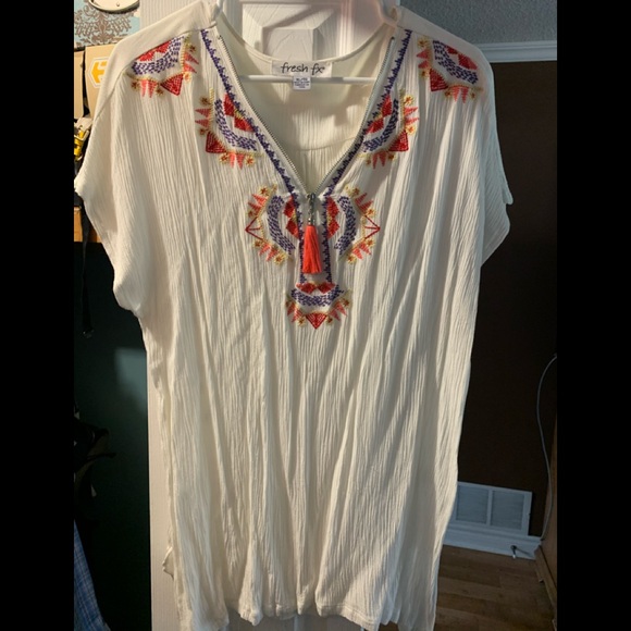 Summer long tunic blouse - Picture 1 of 1